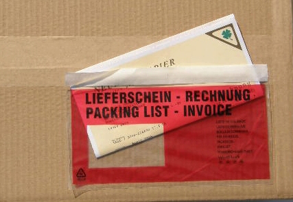 Begleitpapiertaschen, Dokumententaschen LIEFERSCHEIN / RECHNUNG C6 © NEUHAUS-PAPIER DORTMUND